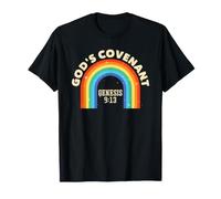 Rainbow God's Covenant Genèse 9:13 Bible Christian Lover T-Shirt