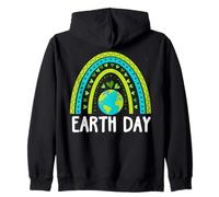 Rainbow Happy Earth Day Save Cute Planet Étudiants Professeurs Sweat à Capuche