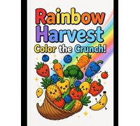 Rainbow Harvest: Color the Crunch!: A Fun Fruits & Vegetables Coloring Book for Kids and Adults