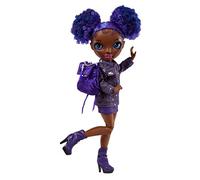 MGA – Poupée Rainbow High Krystal Bailey 23 cm Violet, 1 tenue & sac à dos ouvrant 6+