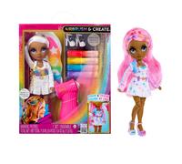 MGA Entertainment Poupée Rainbow High Air Brush & Create – Kit airbrush, marqueurs lavables