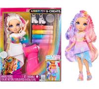 MGA Entertainment Rainbow High Air Brush & Create Fashion Dolls - Purple Eyes, Poupée