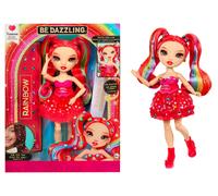Rainbow High Be Dazzling - Vivienne Rouge - Poupée Mannequin Rouge de 28 cm avec