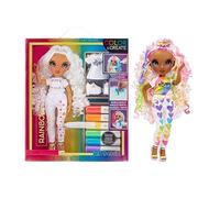 RAINBOW HIGH Colour & Create Fashion Doll DIY - Yeux Violets, Cheveux Bouclés - Marqueurs Arc-en-Ciel - Coloriez, Jouez, Rincez, Recommencez - pour collectionneurs et Enfants de 4 à 12