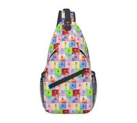 Rainbow High Core Sac de poitrine pour homme Sac à dos bandoulière Sac à dos de voyage Randonnée Sac à bandoulière