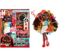 RAINBOW HIGH Creative Crystals Iris - Poupée Mannequin Arc-en-Ciel de 28 cm avec Kit DIY Accessoire en Cristal, Bague pour Vous, Jeu de Résine, Cadeau pour Enfants de + de 8 Ans, Non Comestible