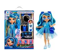 RAINBOW HIGH Creative Crystals Skyler - Poupée Mannequin Bleue de 28 cm avec Kit
