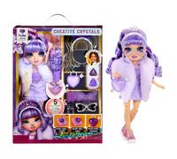 RAINBOW HIGH Creative Crystals Violet - Poupée Mannequin Violette de 28 cm avec