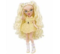 Rainbow High - Delilah Fields - Poupée Mannequin Albinos en Jaune et Qui Porte des Lunettes, avec 2 Tenues à Assortir & Accessoires - 6 à 12 Ans & collectionneurs