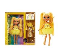 RAINBOW HIGH Fantastic Fashion Poupée - Sunny Madison - Poupée Mannequin Jaune de 28cm et Ensemble de Jeu avec 2 Tenues et Accessoires de Mode - Idéal pour Les Enfants de 4 à 12 Ans