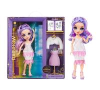 RAINBOW HIGH Fantastic Fashion Poupée - Violet Willow - Poupée Mannequin Violette de 28cm et Ensemble de Jeu avec 2 Tenues et Accessoires de Mode - Idéal pour Les Enfants de 4 à 12 Ans