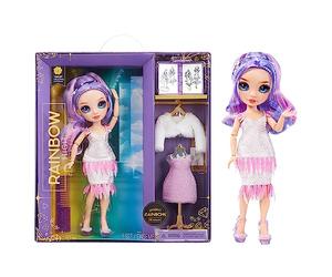 RAINBOW HIGH Fantastic Fashion Poupée - Violet Willow - Poupée Mannequin Violette de 28cm et Ensemble de Jeu avec 2 Tenues et Accessoires de Mode - Idéal pour Les Enfants de 4 à 12 Ans