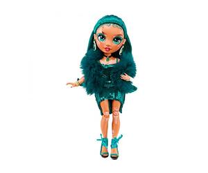 Rainbow High - JEWEL RICHIE - Poupée mannequin habillée en vert émeraude qui a le vitiligo, avec 2 tenues à assortir & accessoires - 6 à 12 ans & collectionneurs