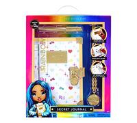 RAINBOW HIGH Journal Secret - Journal à la Mode Qui Garde Les Secrets en sécurité - Contient 1 Stylo doré, 1 Cahier d’activité, 1 Collier avec 1 Pendentif - Garde Les idées, Joue 1 Chanson, 6 Ans+