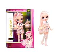 RAINBOW HIGH Junior High - Bella Parker - Poupée Mannequin Arc-en-Ciel de 23 cm avec 1 Tenue et Accessoires Dont 1 Sac à Dos en Tissu Qui s’ouvre/se Ferme - À Offrir & à Collectionner, 6 Ans +