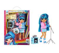 RAINBOW HIGH Junior High Rock Band - Skyler - Poupée Mannequin Bleue de 23 cm av
