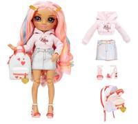 Rainbow High Junior High S3 - Poupée Mannequin Arc-en-Ciel 22cm - Kia Hart (Rose)