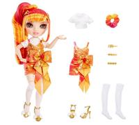 Rainbow High Junior High S3 - Poupée Mannequin Arc-en-Ciel 22cm - Laurel Devious (Orange)