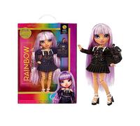 RAINBOW HIGH Junior Special Edition - Avery Styles - Poupée Articulée 22.86cm Cheveux aux Reflets Arc-en-Ciel avec Accessoires et Sac à Dos Souple avec Ouverture - pour des Enfants de 4 à 12 Ans