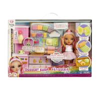 Rainbow High Littles Dessert Shop Playset + Petite Poup e (Rose 5.5 Faire de la Cr me Glac e et des Bonbons Cadeau pour Enfants 4+