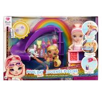 Rainbow High Littles Pool Day with Blush Coffret de Jeu - Petite Poupée Rose de