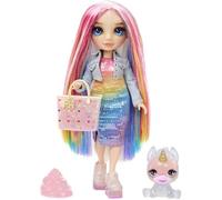 Rainbow High Poupée Mannequin avec Kit de Slime et Animal de Compagnie - Amaya (Rainbow) - Poupée Pailletée 28 cm avec Kit de Slime