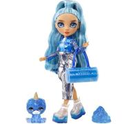 Rainbow High Poupée Mannequin avec Kit de Slime et Animal de Compagnie - Skyler (Bleu) - Poupée Pailletée 28 cm avec Kit de Slime