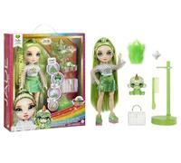 Rainbow High Poupée Classic Jade pailletée – 28 cm avec slime et animal de compagnie (vert)