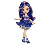 Rainbow High Be Dazzling - Genevieve Bleue - Poupée Mannequin Bleue de 28 cm avec Outil d'Éblouissement, Pierres Précieuses Scintillantes et Accessoires de Stylisme