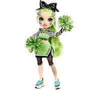 Rainbow High Poupée Mannequin Majorette. Vêtements élégants et pompons. Jade Hunter, Poupée Thème Vert. Rainbow High Serie, cadeau parfait pour les filles de 6 ans et plus