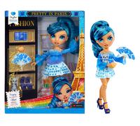 RAINBOW HIGH Pretty in Paris - Skyler Bradshaw - Poupée Mannequin Bleue de 28 cm