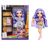 RAINBOW HIGH Pretty in Paris - Violet Willow - Poupée Mannequin Violette de 28 c