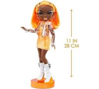 Rainbow High S23 Fashion Doll - Poupée 27 cm Michelle St Charles (Orange Fluo) - 1 tenue, 1 paire de chaussures et des accessoires
