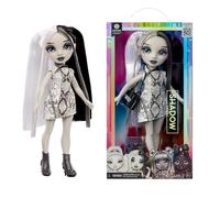 RAINBOW HIGH Shadow High Heather Grayson - Poupée Mannequin Camaïeu de Gris 28cm, Cheveux et Tenue Noirs et Blancs, Sac À Main Élégant, Cadeau Mignon pour Les Enfants de 4 à 10 Ans