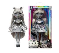 RAINBOW HIGH Shadow High Luna Madison - Poupée Mannequin Camaïeu de Gris 28cm, Cheveux et Tenue Noirs, Sac À Main Élégant, Cadeau Mignon pour Les Enfants de 4 à 10 Ans