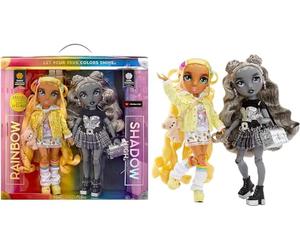 RAINBOW HIGH Shadow High Special Edition Madison Twins Pack de 2 - Sunny & Luna - Poupées avec Tenues de Créateur Jaune et Grise et Accessoires - Parfaites pour Les Enfants de 4 à 12 Ans