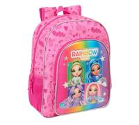 Safta Rainbow High Shine 15l 27x33x10 Cm 612583640 Backpack Rose
