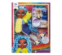 RAINBOW HIGH Sparkle and Shine - Marina (Bleu) - Poupée Mannequin de 28 cm avec des Paillettes Liquides dans Les Jambes, Stickers pour la Personnaliser Idéal pour Les Enfants de 4 à 12 Ans