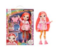 RAINBOW HIGH Sparkle & Shine Doll - Dawn - Poupée Mannequin de 28 cm avec Cheveux Rouge Corail et Bulles Magiques dans Les Jambes, Couleur, Style, Jeu, À Collectionner, Enfants de 4 à 12 Ans et Plus