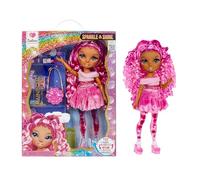 RAINBOW HIGH Poupée Leilani – 28 cm, cheveux roses, bulles magiques dans les jambes, 4-12 ans