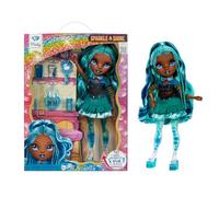 RAINBOW HIGH Sparkle & Shine Doll - Misty - Poupée Mannequin de 28 cm Cheveux Bleu Sarcelle et Bulles Magiques dans Les Jambes, Couleur, Style, Jeu, À Collectionner, Enfants de 4 à 12 Ans et Plus
