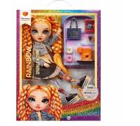 MGA Entertainment Poupée Rainbow High Sparkle & Shine Clementine – 28 cm paillettes liquides (Orange)
