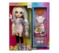 RAINBOW HIGH Style Icons Amaya - Poupée de 28 cm avec de Longs Cheveux Brossables, Dotée d’Une Deuxième Tenue Assortie et d’Une Deuxième Paire de Chaussures, Articulée, avec 13 Points d'Articulation