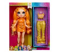 RAINBOW HIGH Style Icons Poppy - Poupée de 28 cm avec de Longs Cheveux Brossables, Dotée d’Une Deuxième Tenue Assortie et d’Une Deuxième Paire de Chaussures, Articulée, avec 13 Points d'Articulation