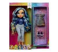 RAINBOW HIGH Style Icons Skyler - Poupée de 28 cm avec de Longs Cheveux Brossables, Dotée d’Une Deuxième Tenue Assortie et d’Une Deuxième Paire de Chaussures, Articulée, avec 13 Points d'Articulation