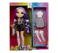 RAINBOW HIGH Style Icons Violet - Poupée de 28 cm avec de Longs Cheveux Brossabl