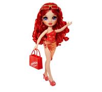 Rainbow High Swim & Style - Poupée mannequin ariculée 27 cm - Ruby (rouge) - Maillot de bain + Paréo - à partir de 4 ans