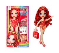 RAINBOW HIGH Swim & Style - Ruby (Rouge) - Poupée de 28 cm avec Paréo Chatoyant à Porter de Plus de 10 Façons - Maillot de Bain, Sandales, Accessoires - Jouet pour Enfants - pour Les 4-12 Ans