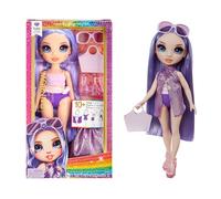 RAINBOW HIGH Swim & Style - Violet (Violet) - Poupée de 28 cm avec Paréo Chatoyant à Porter de Plus de 10 Façons - Maillot de Bain, Sandales, Accessoires - Jouet pour Enfant - pour Les 4-12 Ans