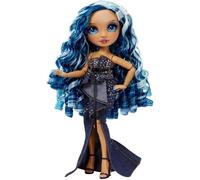 Rainbow High Tentpole PR Theme Doll - BLUE - 1 robe de Gala et 1 tenue decontractée + accessoires et carnet de croquis
